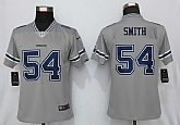 Women Nike Dallas Cowboys 54 Smith Vapor Untouchable Nike Gray Inverted Limited Jersey,baseball caps,new era cap wholesale,wholesale hats